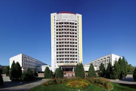 Al-Farabi Kazakh National University, Kazakhstan campus logo / photo